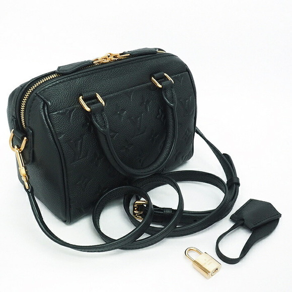 Louis Vuitton Speedy Bandouliere Empreinte Handbag Noir Black - Picture 2 of 6
